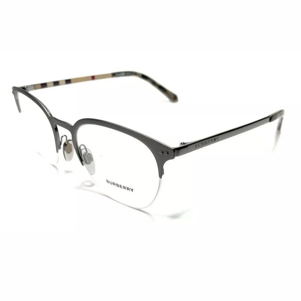 Burberry Men's Gunmetal Square Eyeglasses! - Picture 1 of 4